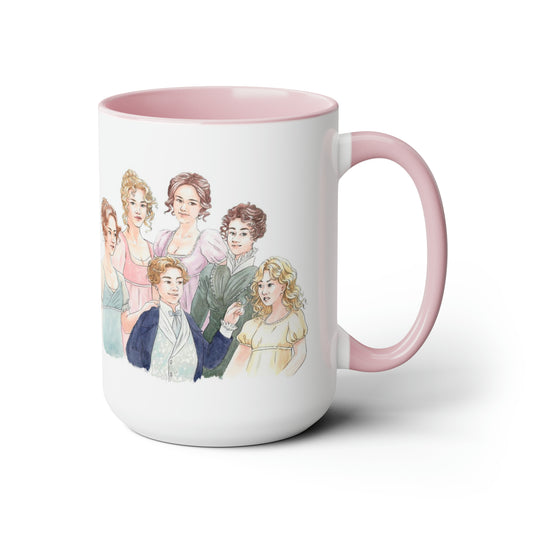 The Earl's Sisters Pink Coffee Mug, 15oz